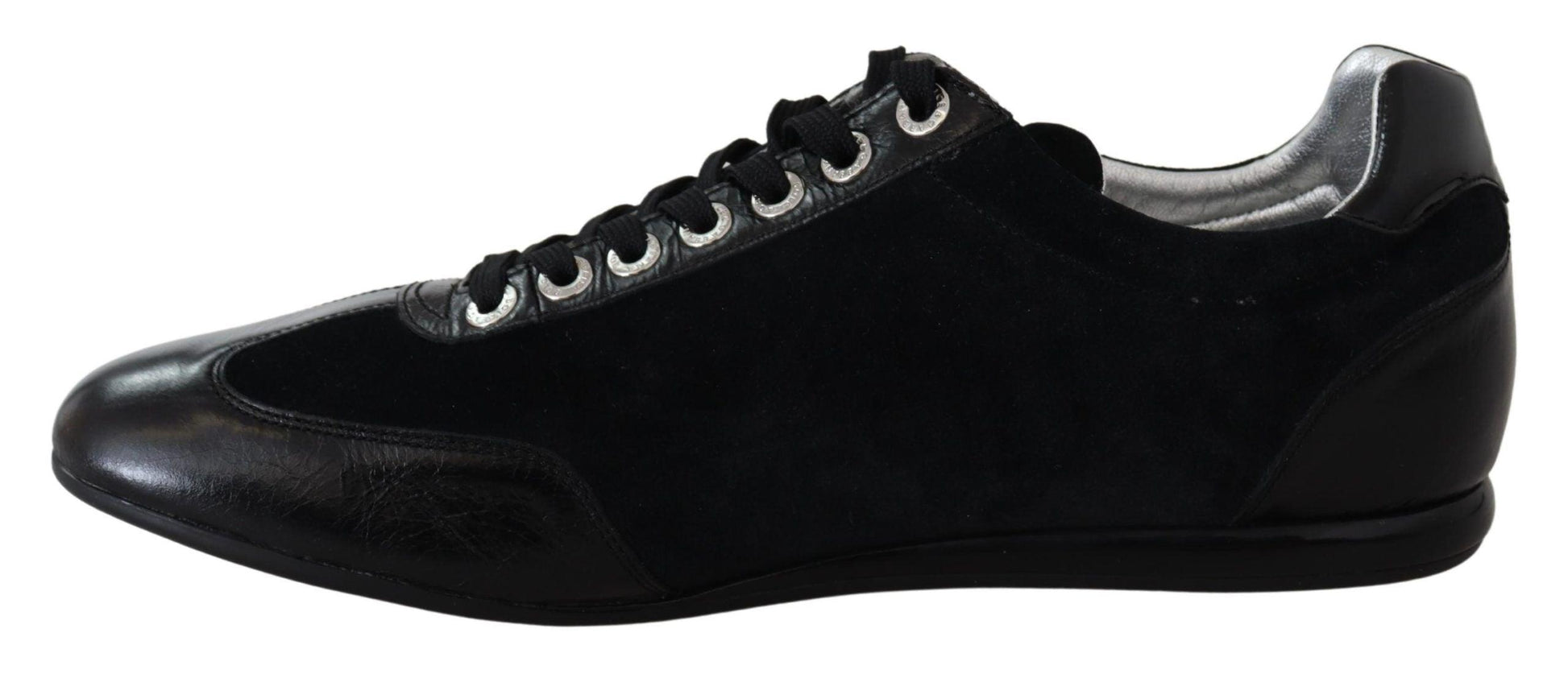 Dolce & Gabbana Elegant Black Leather Sport Sneakers - Arichezz.store