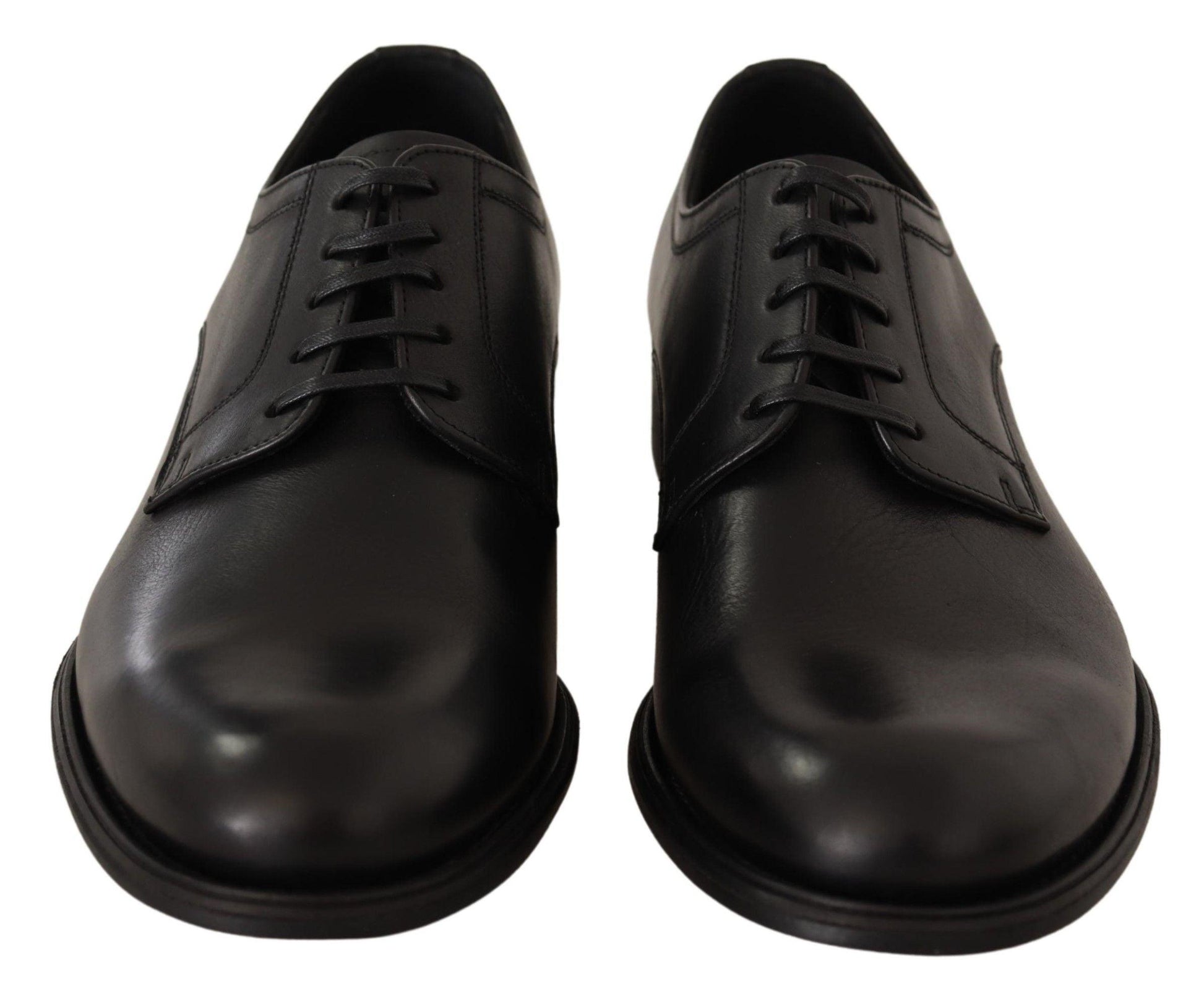 Dolce & Gabbana Elegant Black Derby Formal Shoes - Arichezz.store