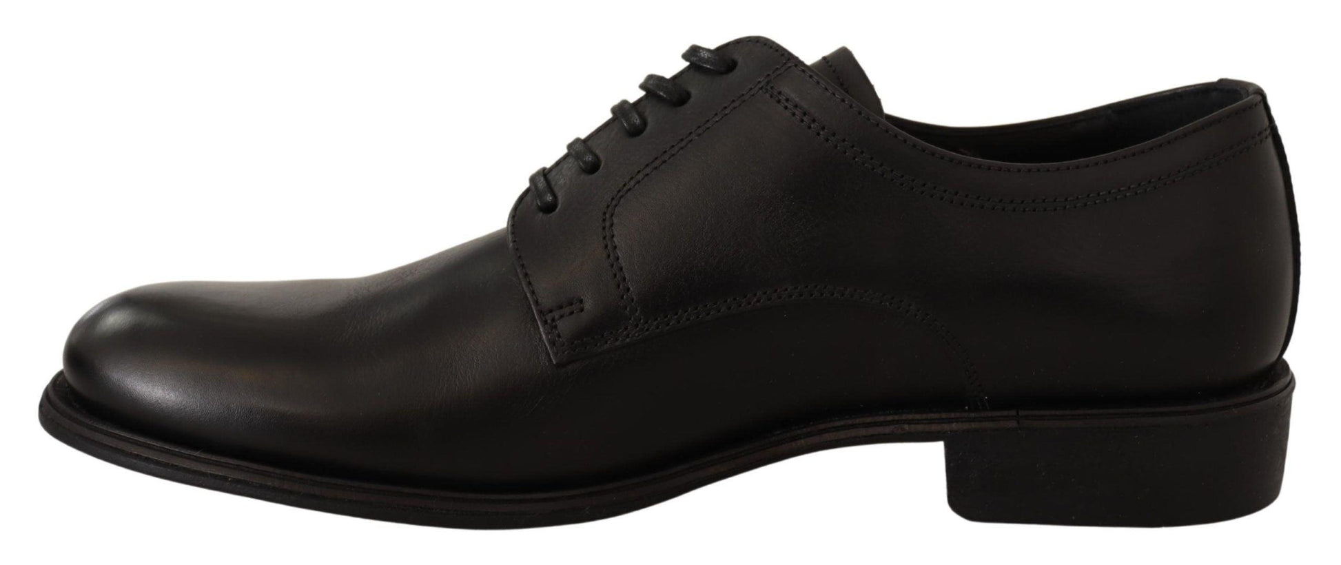 Dolce & Gabbana Elegant Black Derby Formal Shoes - Arichezz.store