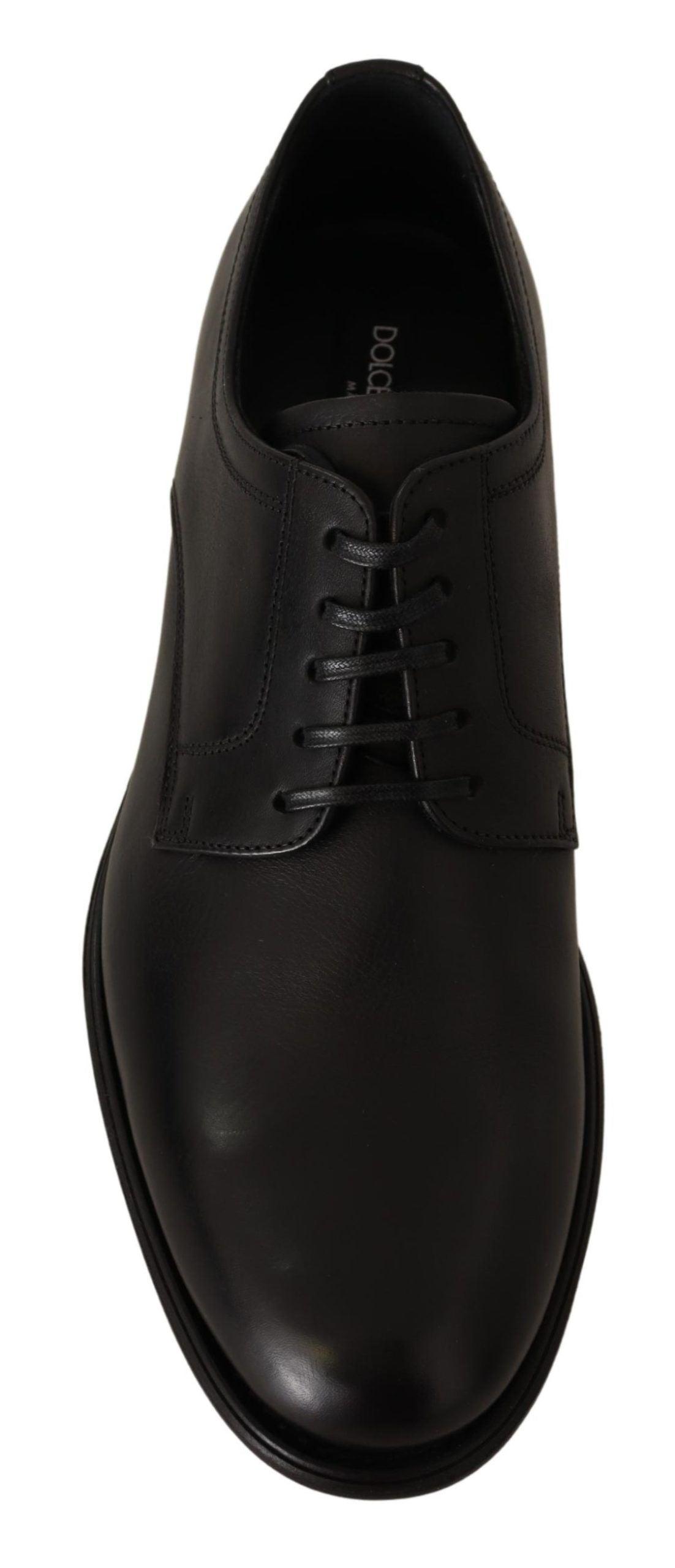 Dolce & Gabbana Elegant Black Derby Formal Shoes - Arichezz.store