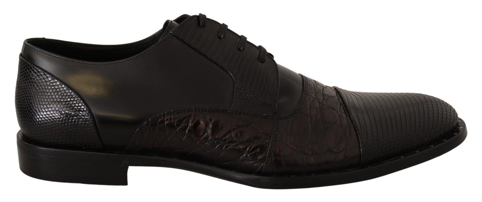 Dolce & Gabbana Elegant Black Derby Oxford Wingtips - Arichezz.store