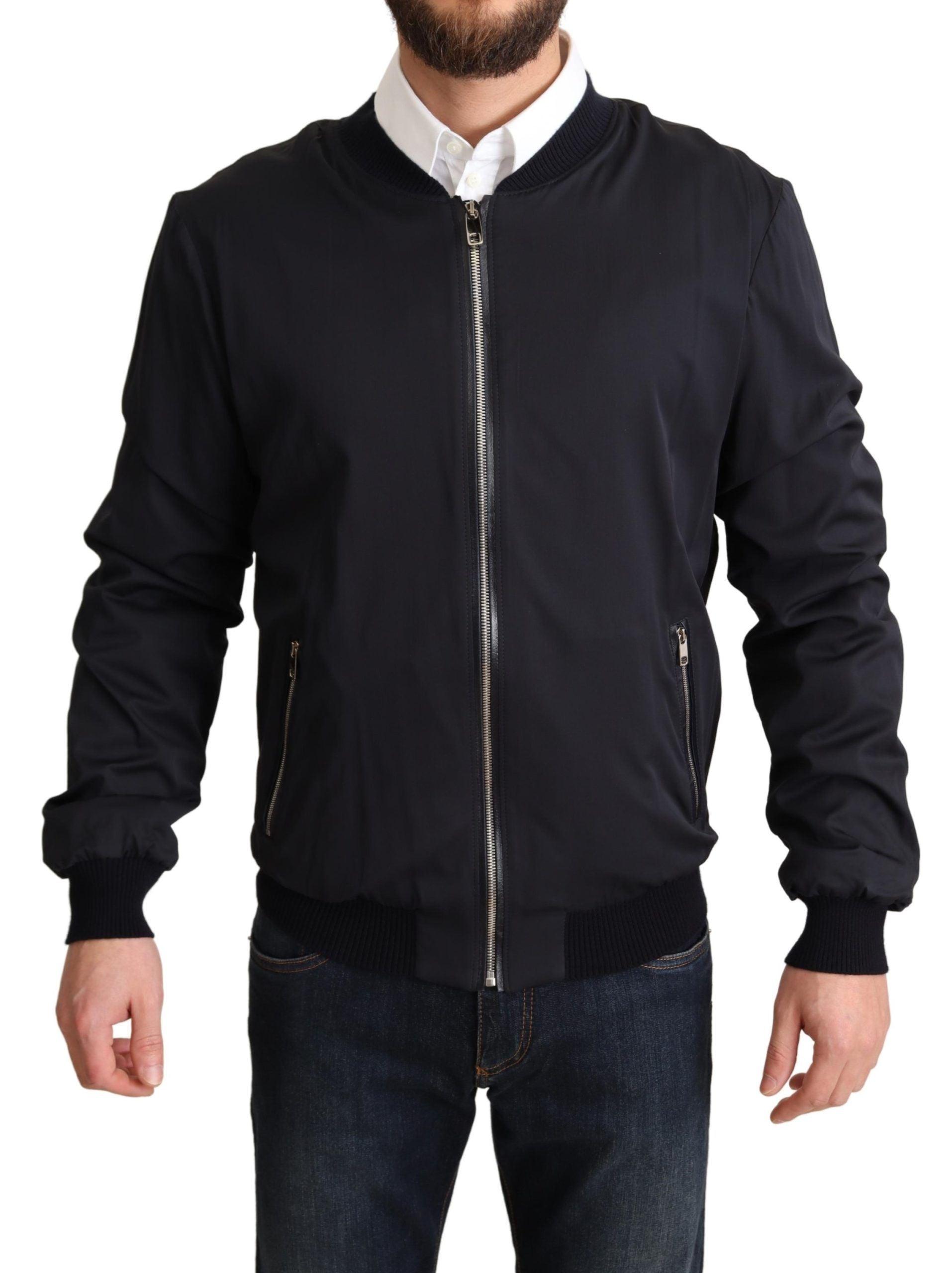 Dolce & Gabbana Elegant Silk Blend Bomber Jacket - Arichezz.store