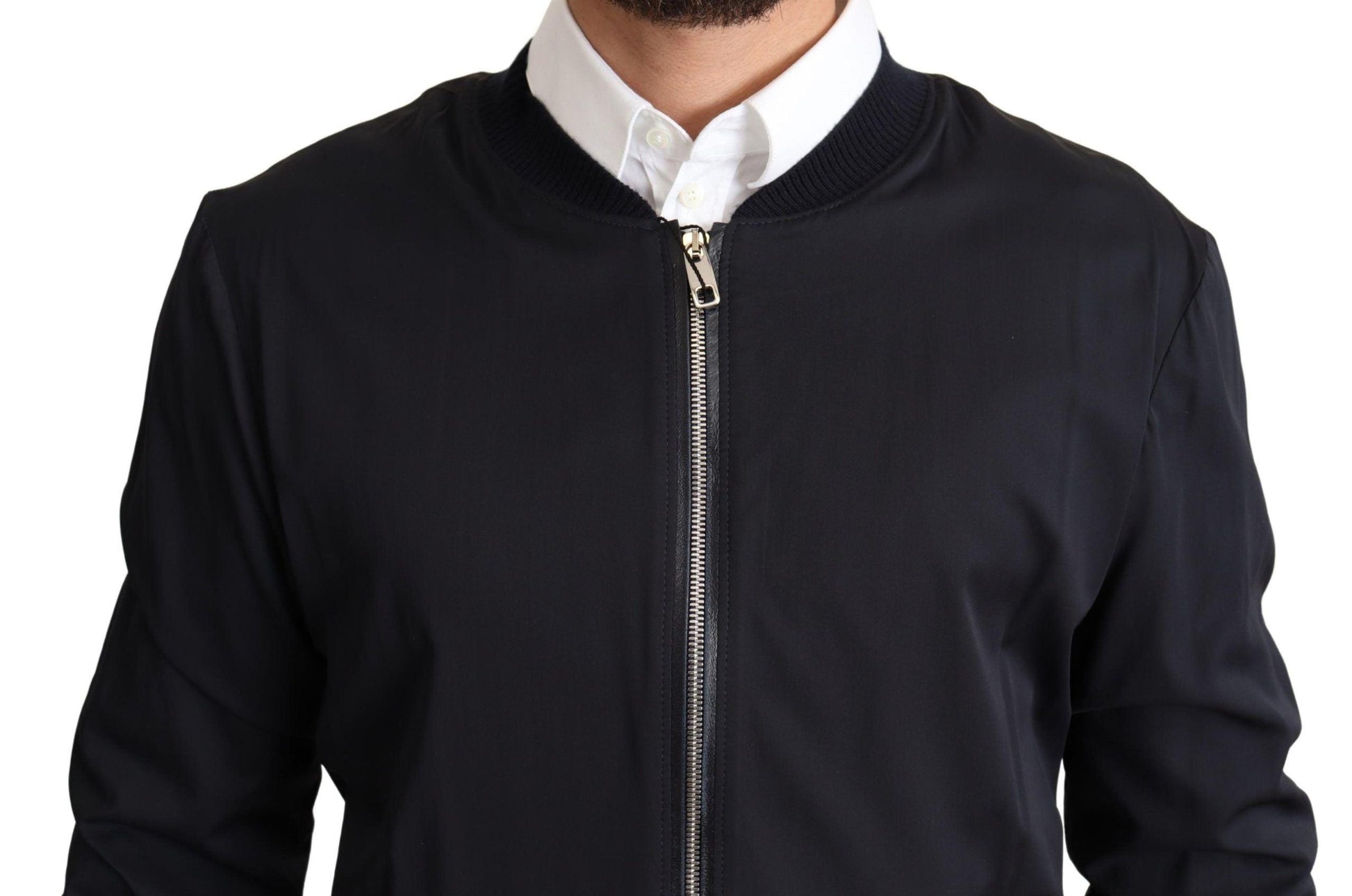 Dolce & Gabbana Elegant Silk Blend Bomber Jacket - Arichezz.store