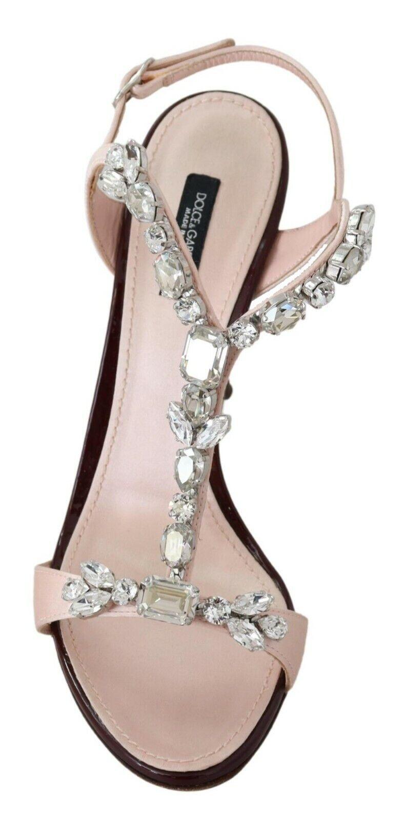 Dolce & Gabbana Crystal-Embellished Stiletto Sandals - Arichezz.store