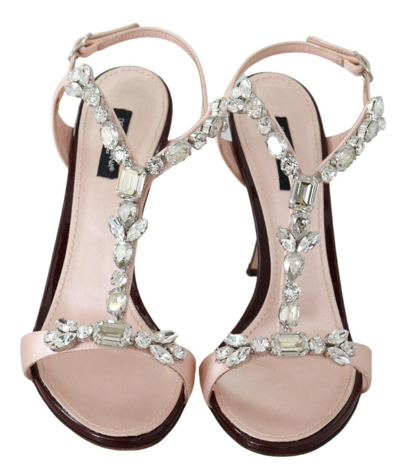 Dolce & Gabbana Crystal-Embellished Stiletto Sandals - Arichezz.store