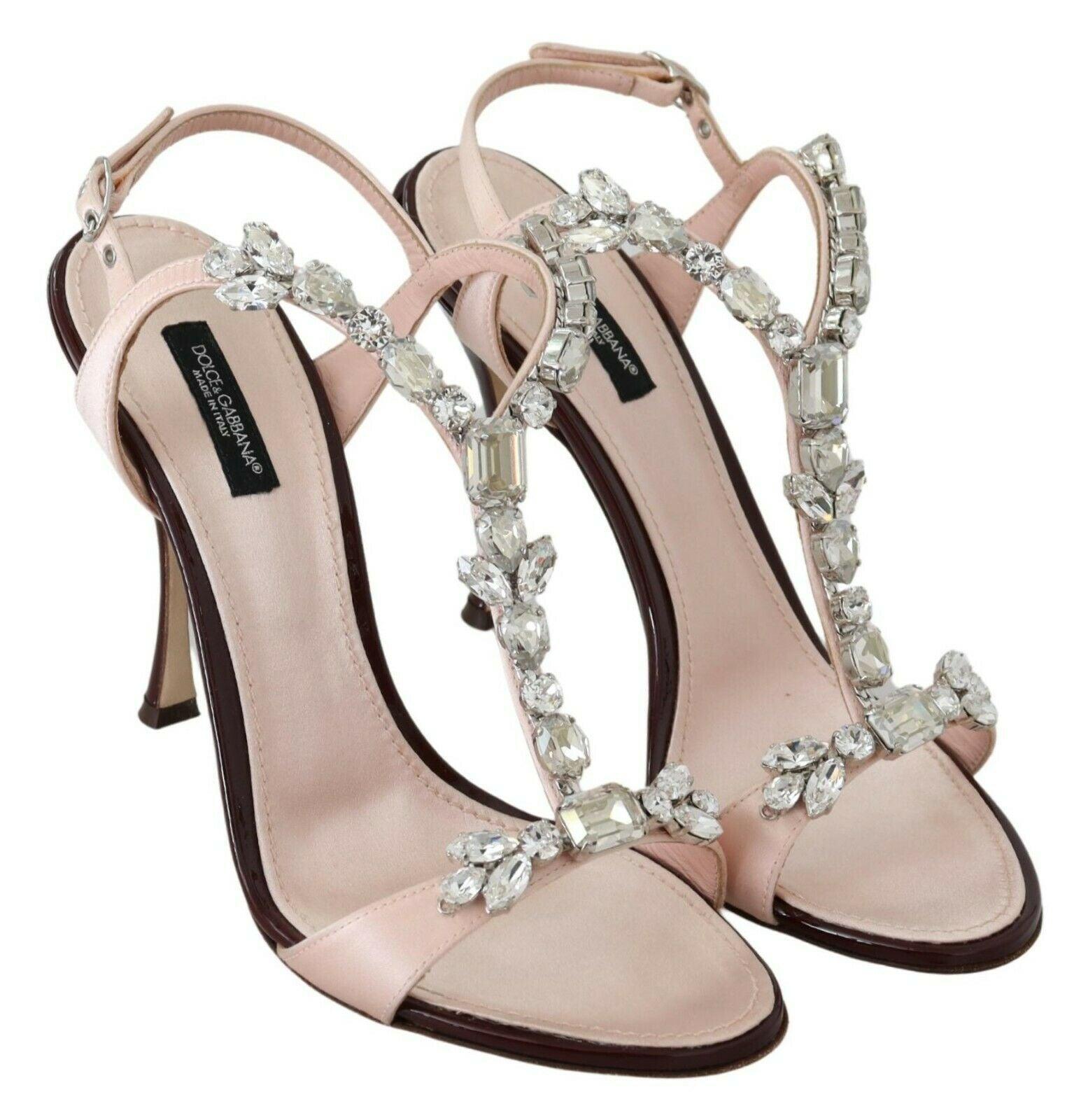 Dolce & Gabbana Crystal-Embellished Stiletto Sandals - Arichezz.store