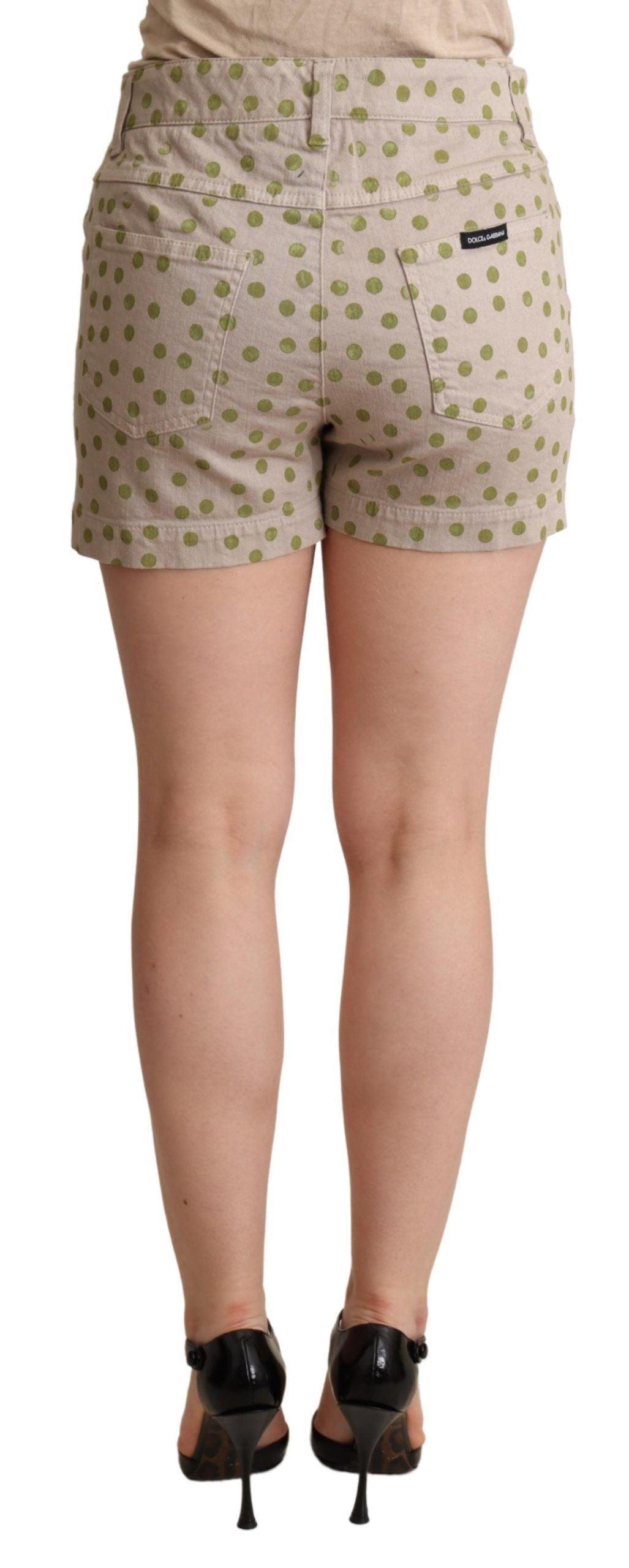 Dolce & Gabbana Chic Polka Dot Cotton Stretch Shorts - Arichezz.store