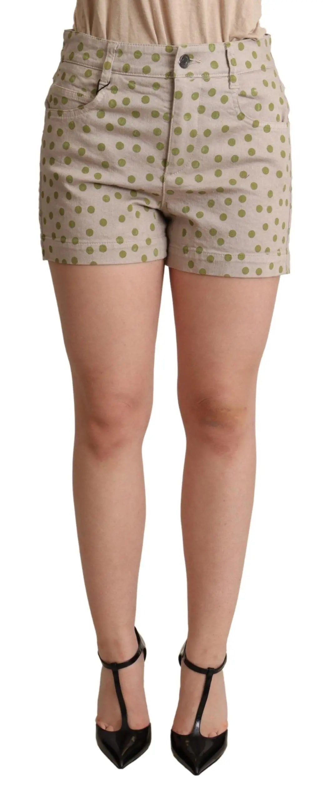 Dolce & Gabbana Chic Polka Dot Cotton Stretch Shorts - Arichezz.store