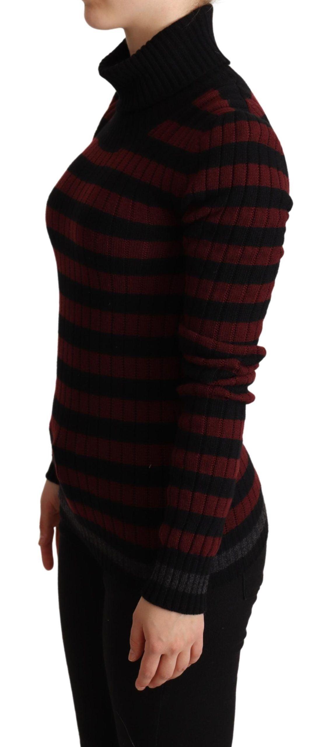 Dolce & Gabbana Chic Striped Wool-Cashmere Sweater - Arichezz.store