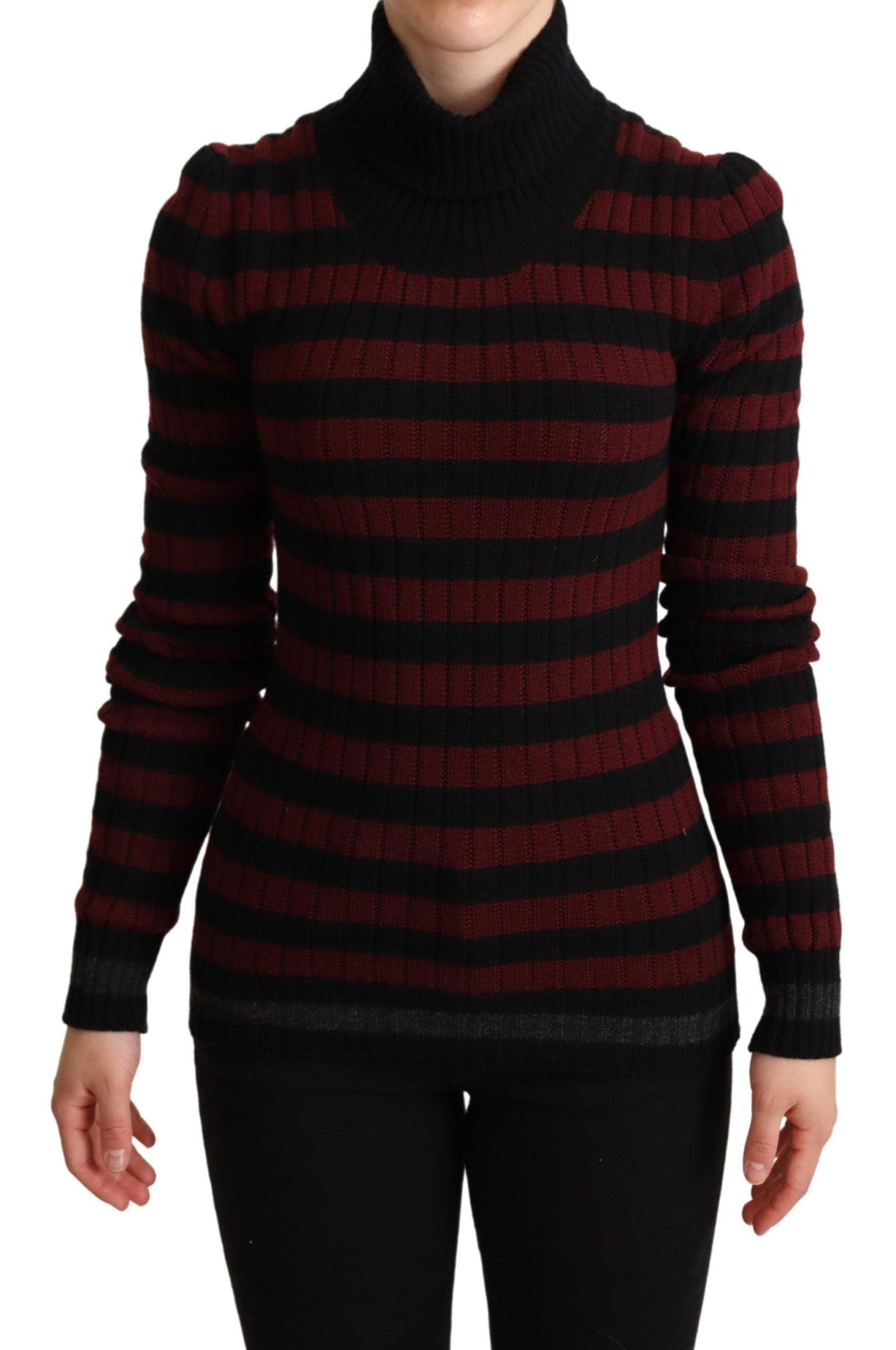 Dolce & Gabbana Chic Striped Wool-Cashmere Sweater - Arichezz.store