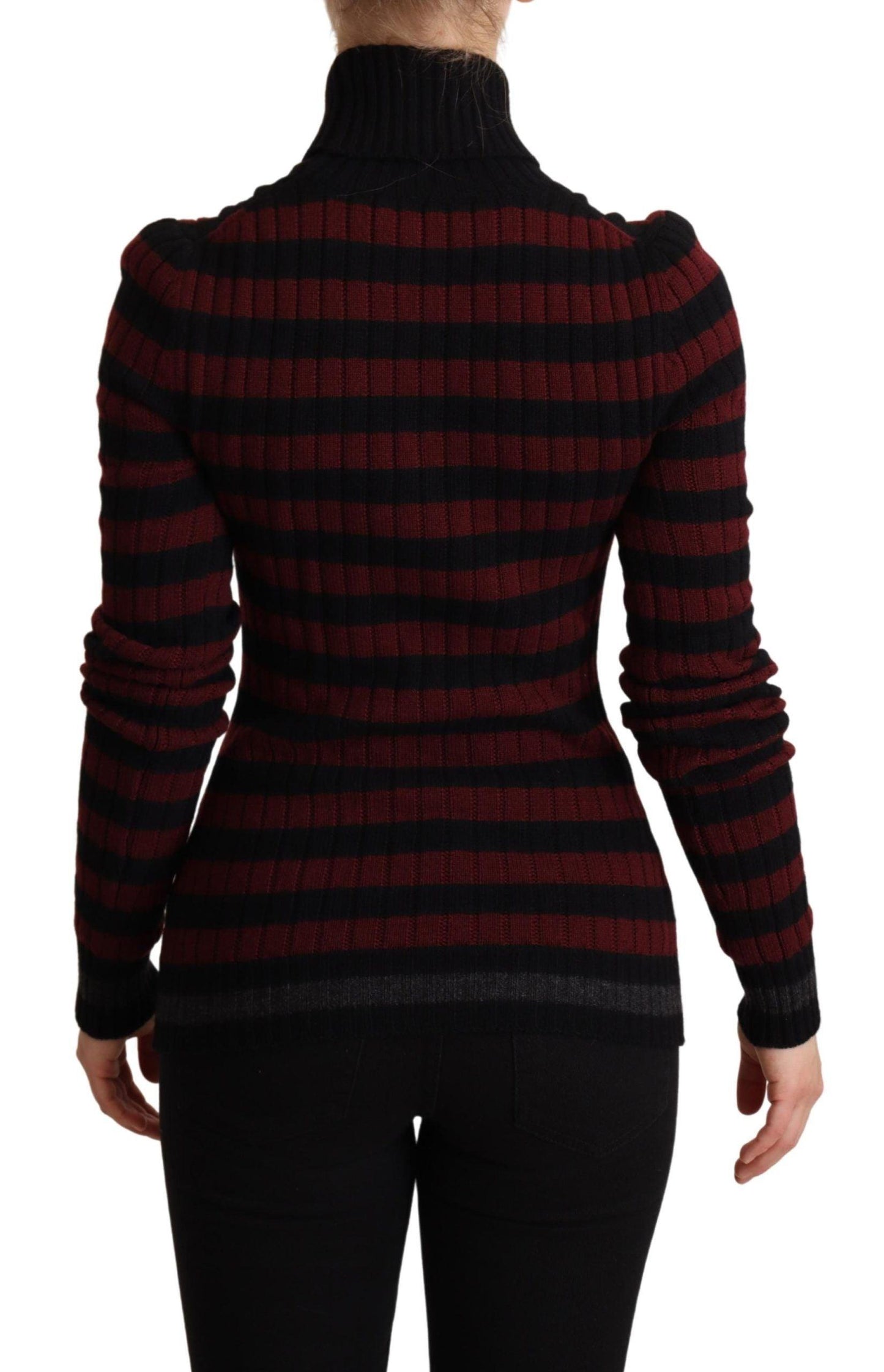 Dolce & Gabbana Chic Striped Wool-Cashmere Sweater - Arichezz.store