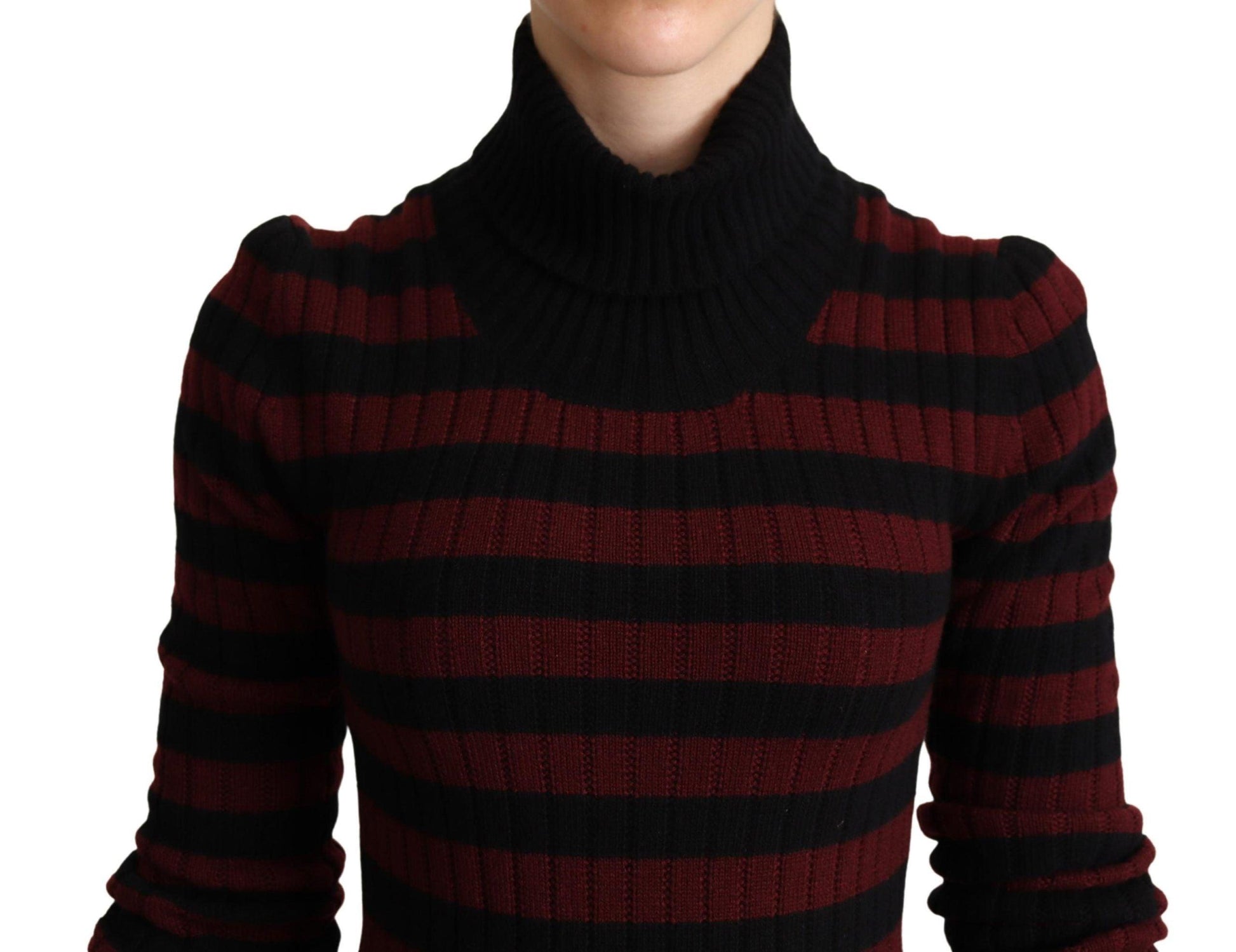 Dolce & Gabbana Chic Striped Wool-Cashmere Sweater - Arichezz.store