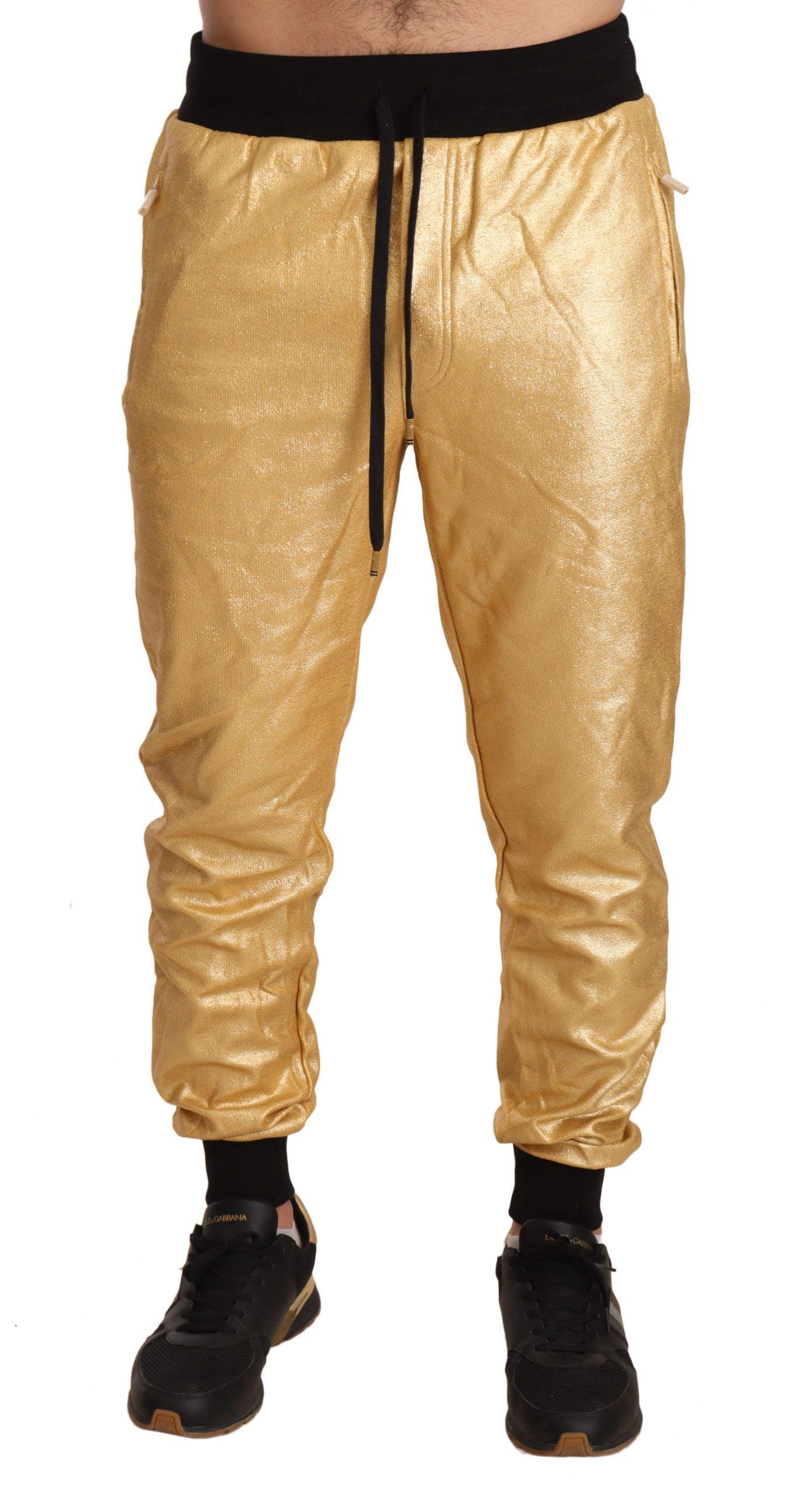 Dolce & Gabbana Gold Year of the Pig Sweatpants - Arichezz.store