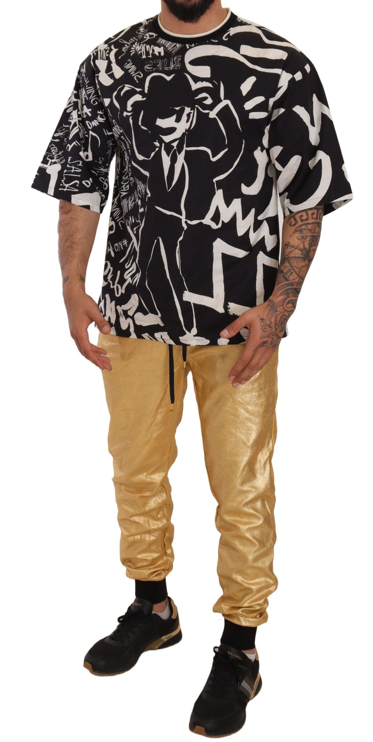 Dolce & Gabbana Gold Year of the Pig Sweatpants - Arichezz.store