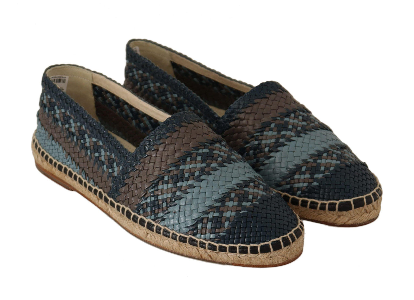 Dolce & Gabbana Elegant Woven Leather Espadrilles - Arichezz.store