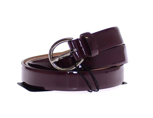 Dolce & Gabbana Elegant Purple Leather Belt - Italian Elegance - Arichezz.store