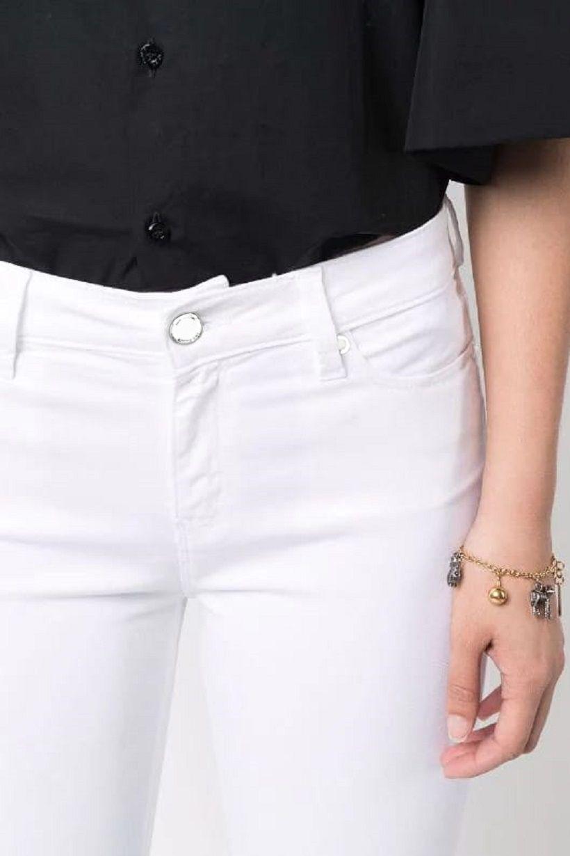 Love Moschino White Cotton Women Jeans