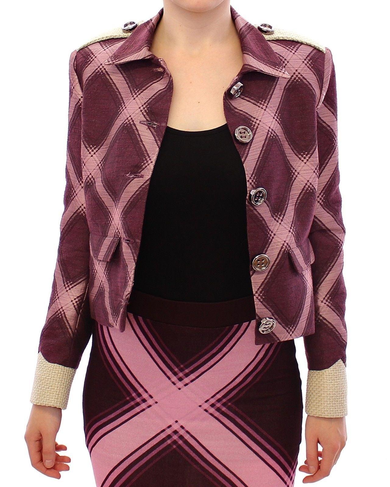 House of Holland Multicolor Check Print Jacket - Arichezz.store