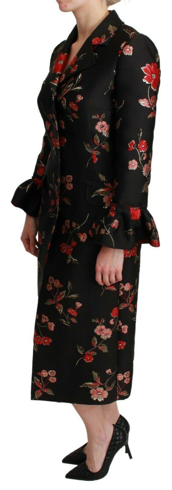 Dolce & Gabbana Floral Embroidered Trench Coat - Arichezz.store