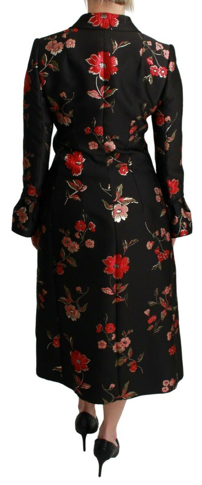 Dolce & Gabbana Floral Embroidered Trench Coat - Arichezz.store