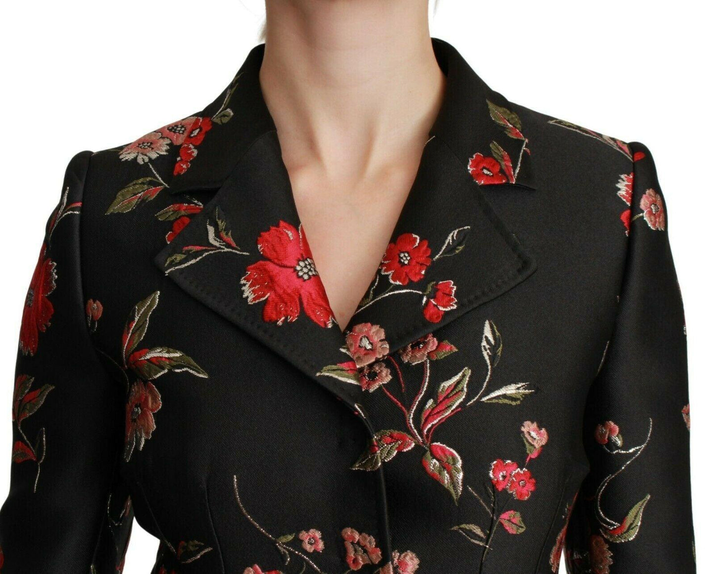 Dolce & Gabbana Floral Embroidered Trench Coat - Arichezz.store