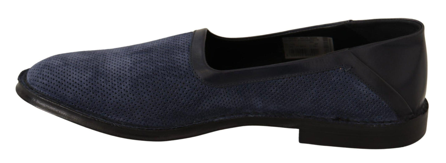 Dolce & Gabbana Elegant Perforated Leather Loafers - Arichezz.store