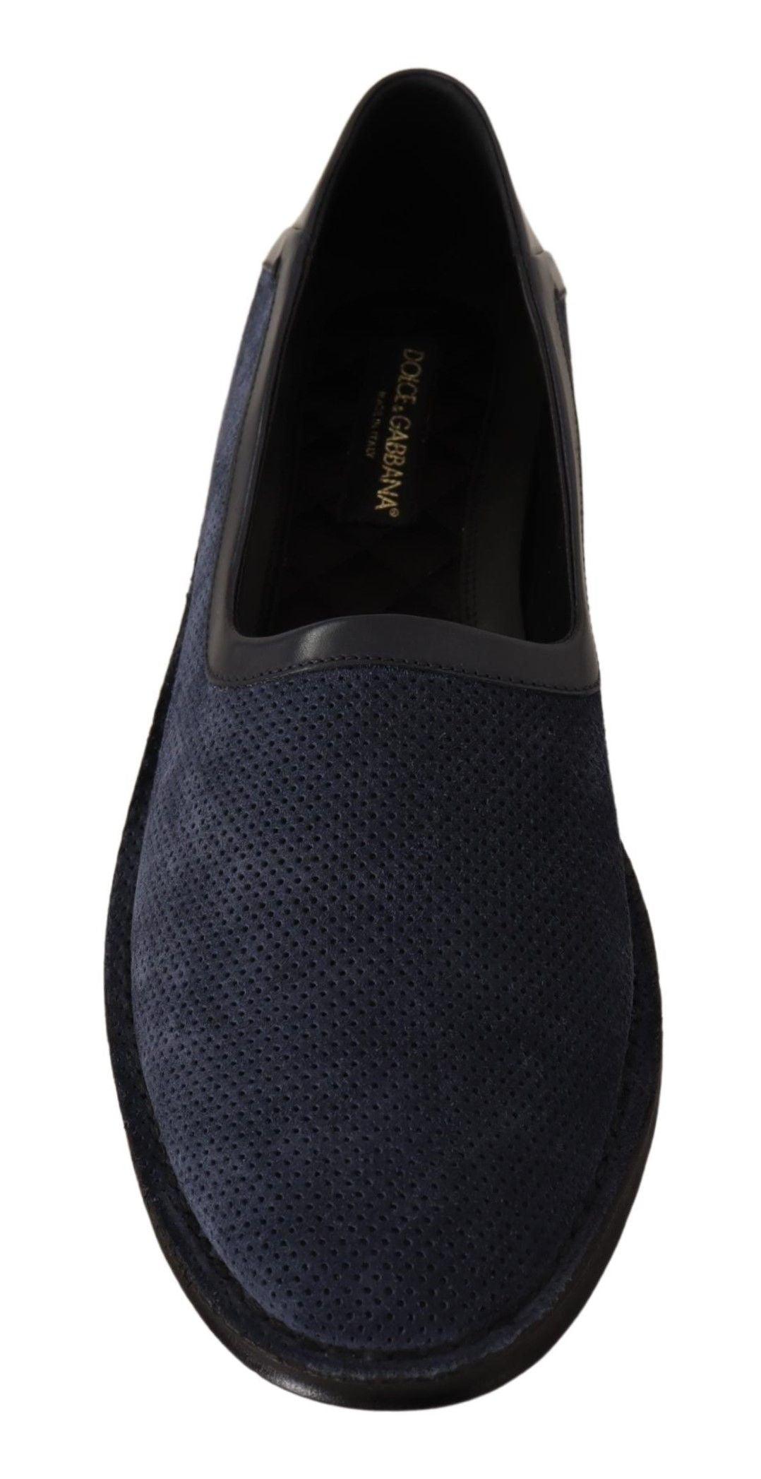 Dolce & Gabbana Elegant Perforated Leather Loafers - Arichezz.store