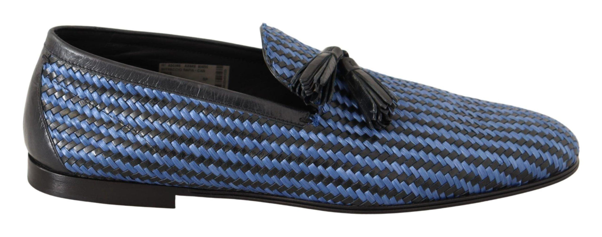 Dolce & Gabbana Elegant Woven Leather Loafers - Arichezz.store