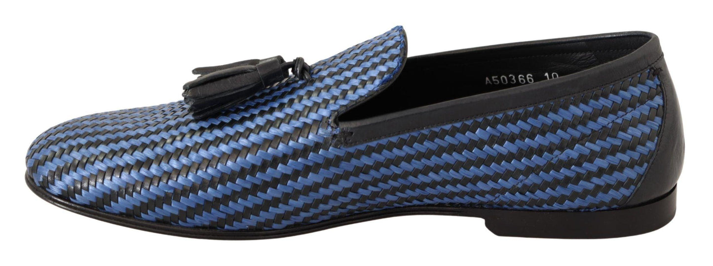 Dolce & Gabbana Elegant Woven Leather Loafers - Arichezz.store