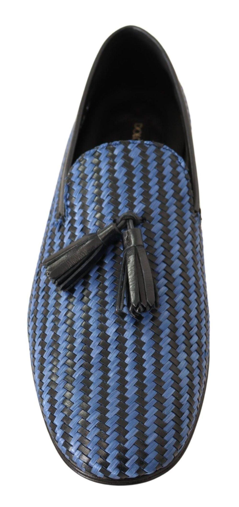 Dolce & Gabbana Elegant Woven Leather Loafers - Arichezz.store