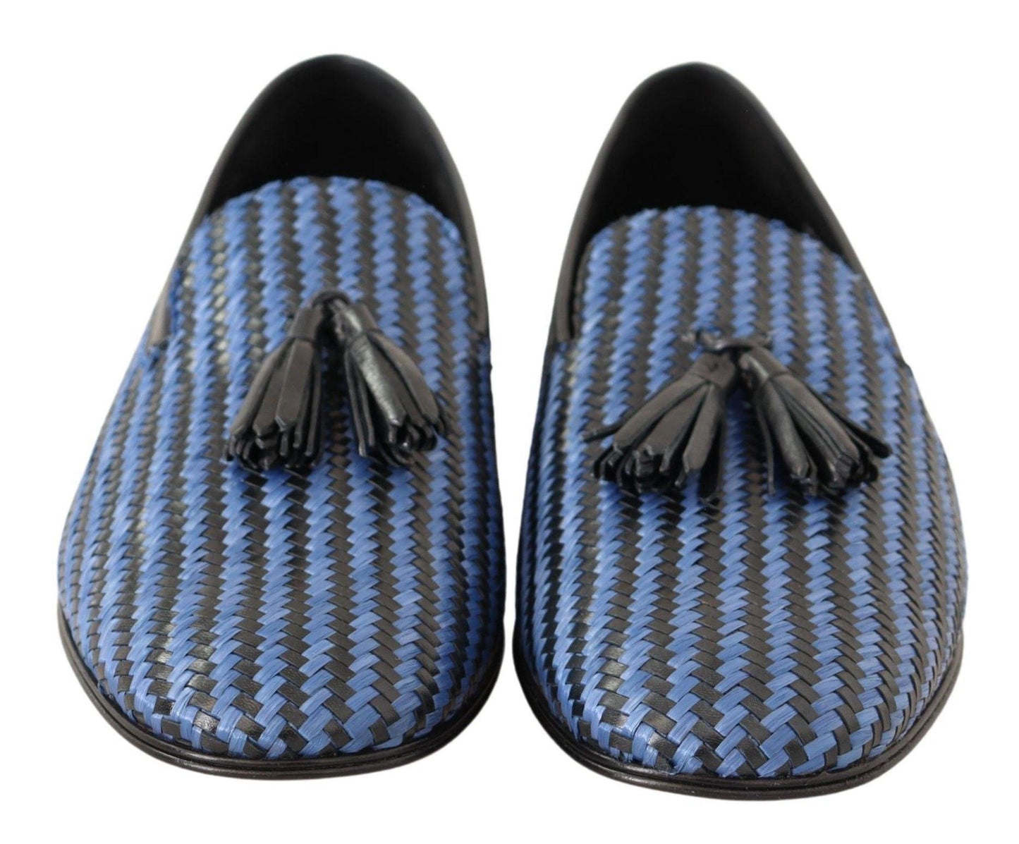 Dolce & Gabbana Elegant Woven Leather Loafers - Arichezz.store