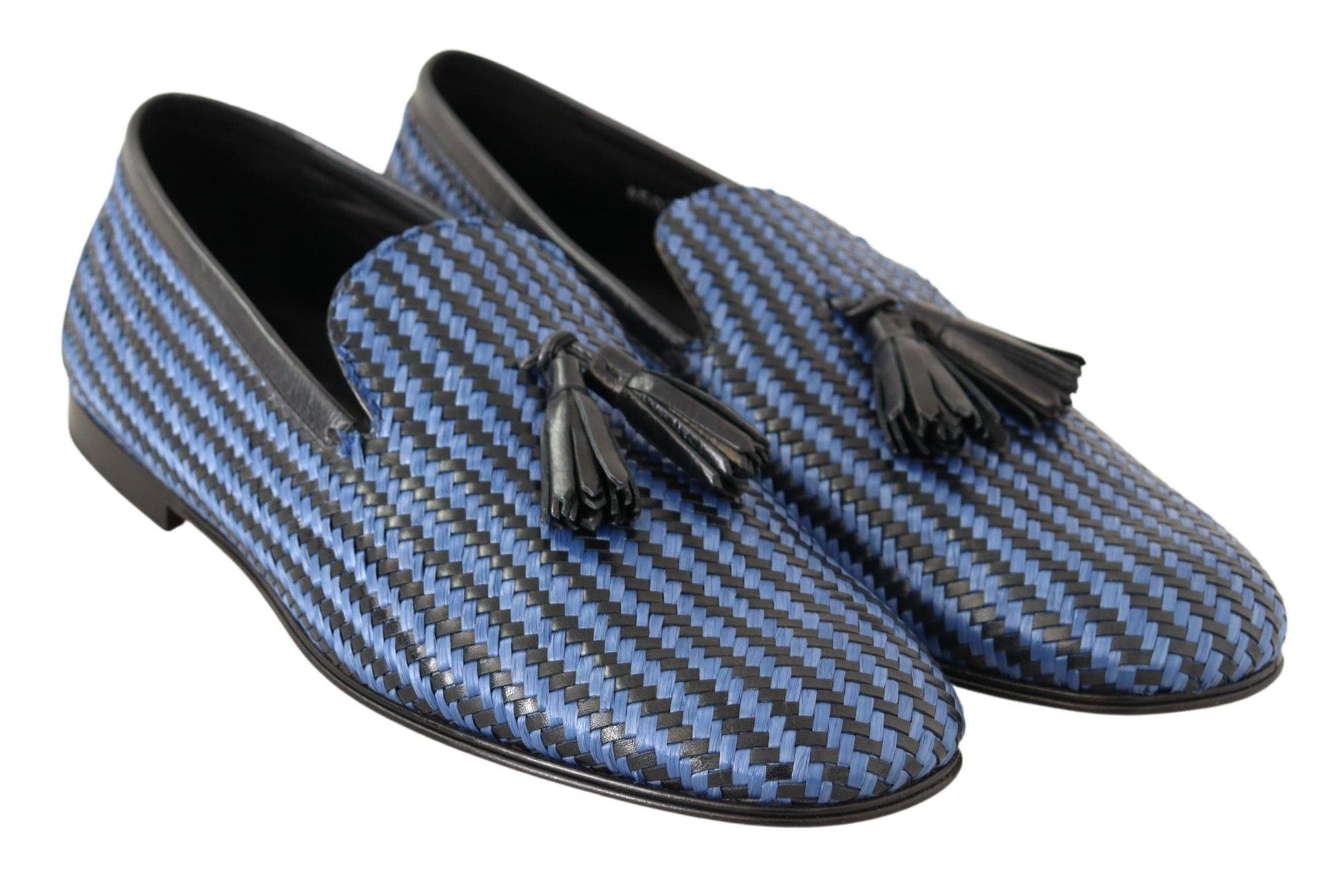 Dolce & Gabbana Elegant Woven Leather Loafers - Arichezz.store