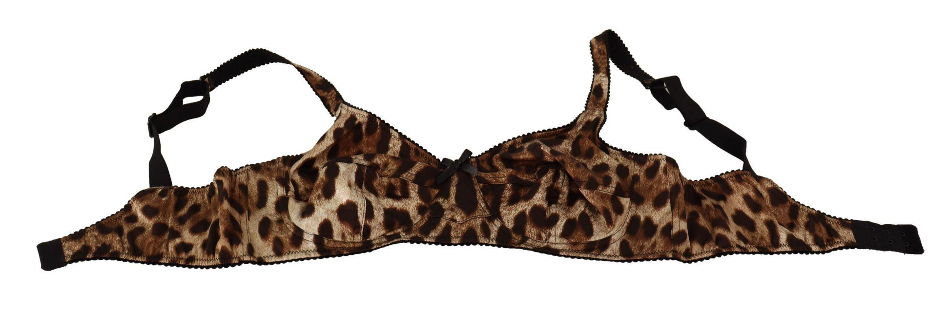 Dolce & Gabbana Elegant Silk Leopard Print Bra - Arichezz.store