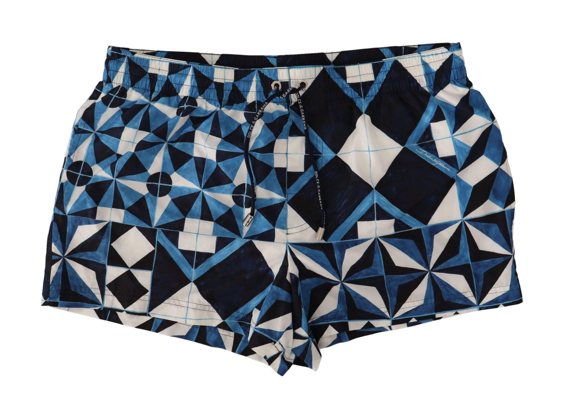 Dolce & Gabbana Majestic Majolica Print Swim Trunks - Arichezz.store