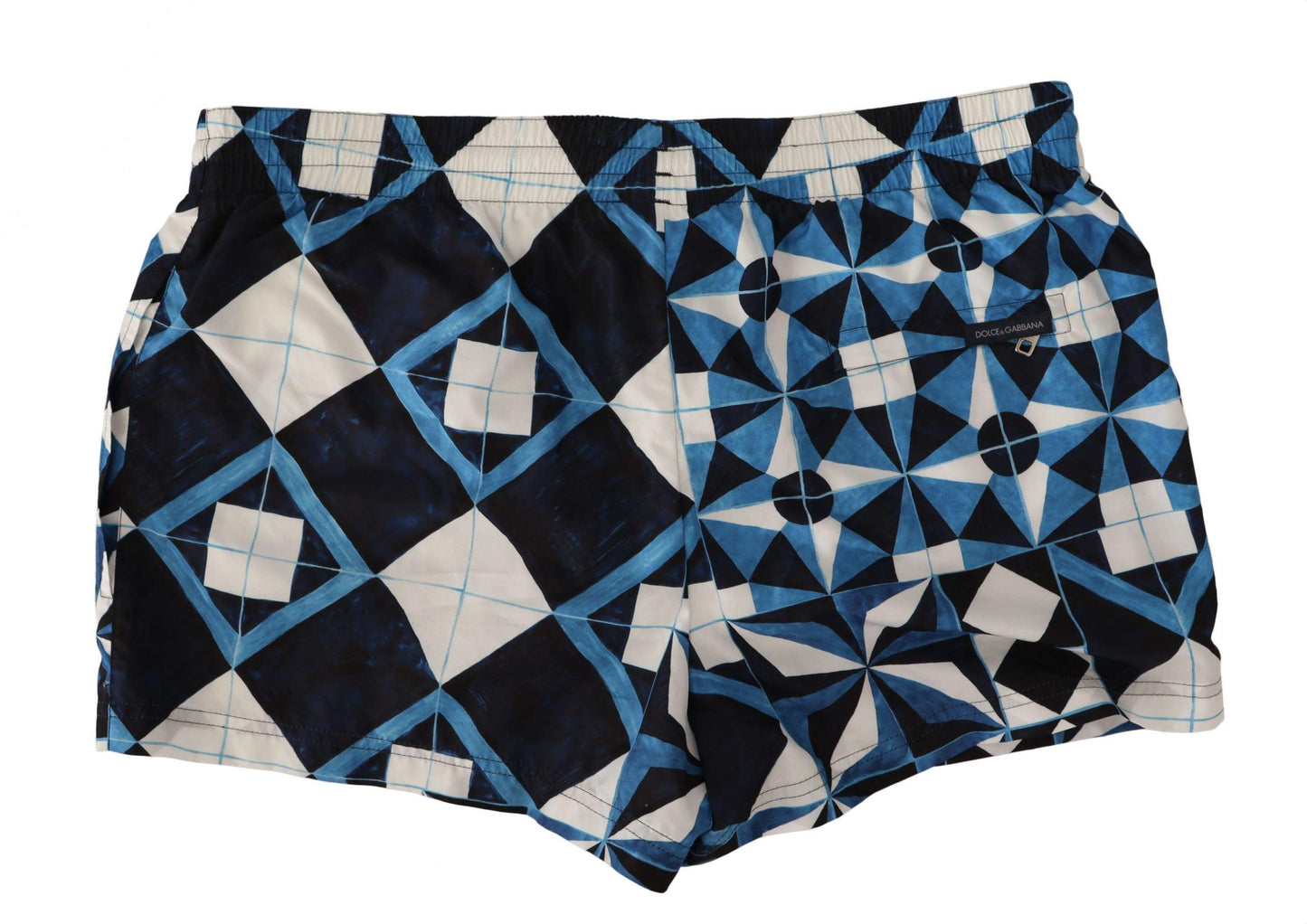 Dolce & Gabbana Majestic Majolica Print Swim Trunks - Arichezz.store