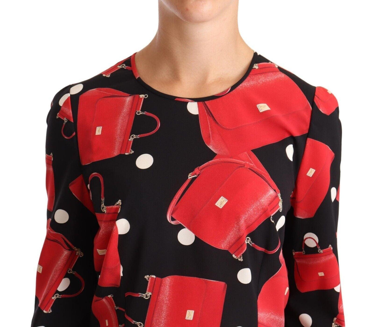 Dolce & Gabbana Elegant Sicily Bag Print Blouse - Arichezz.store