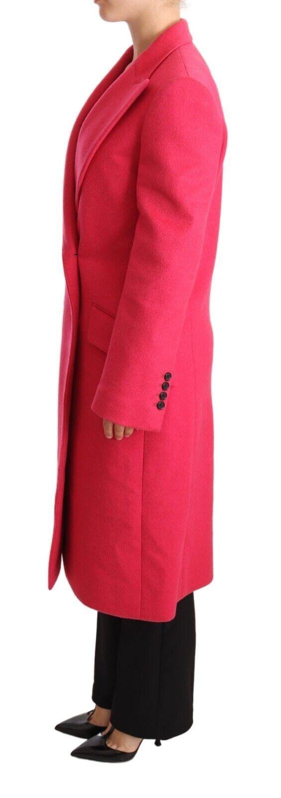 Dolce & Gabbana Elegant Pink Wool-Cashmere Coat - Arichezz.store