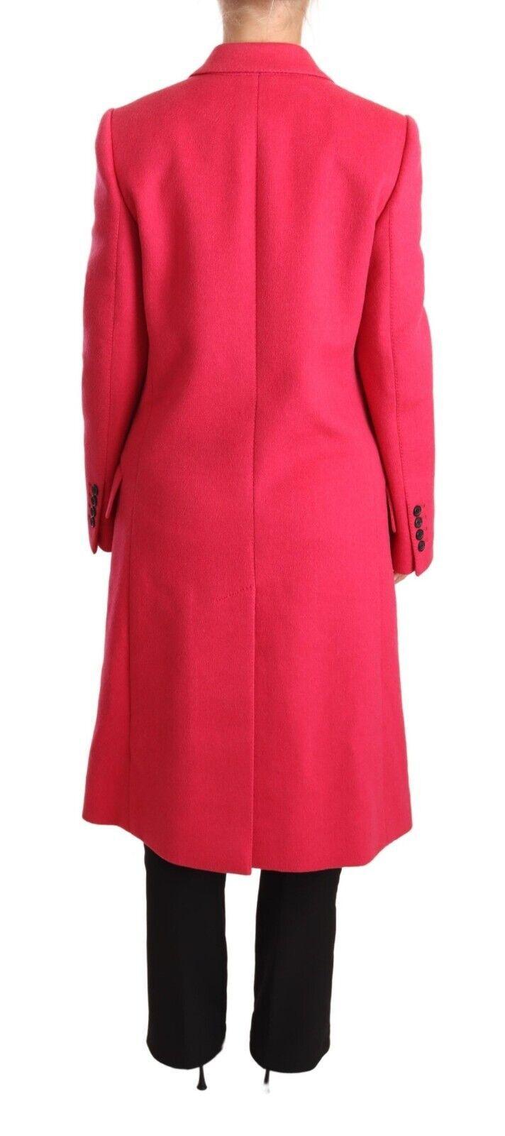 Dolce & Gabbana Elegant Pink Wool-Cashmere Coat - Arichezz.store