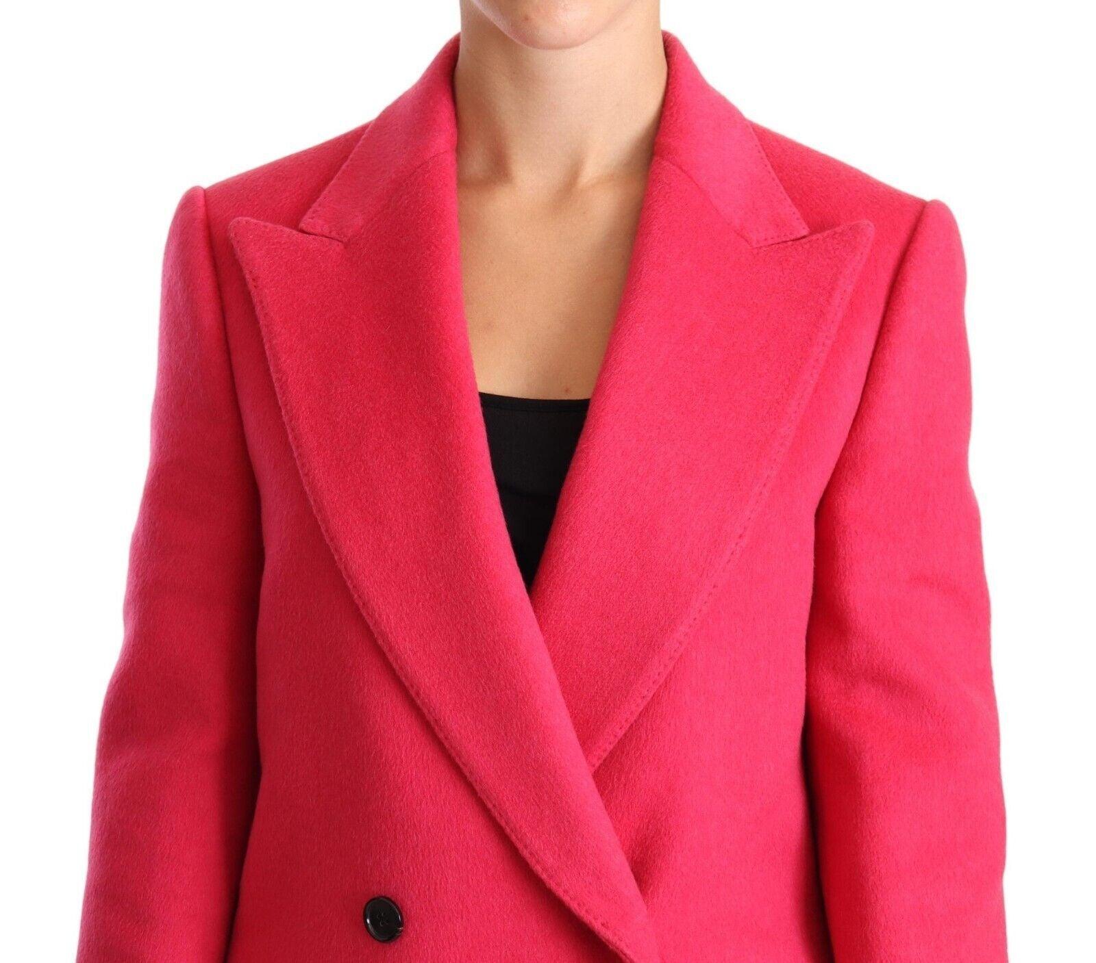 Dolce & Gabbana Elegant Pink Wool-Cashmere Coat - Arichezz.store