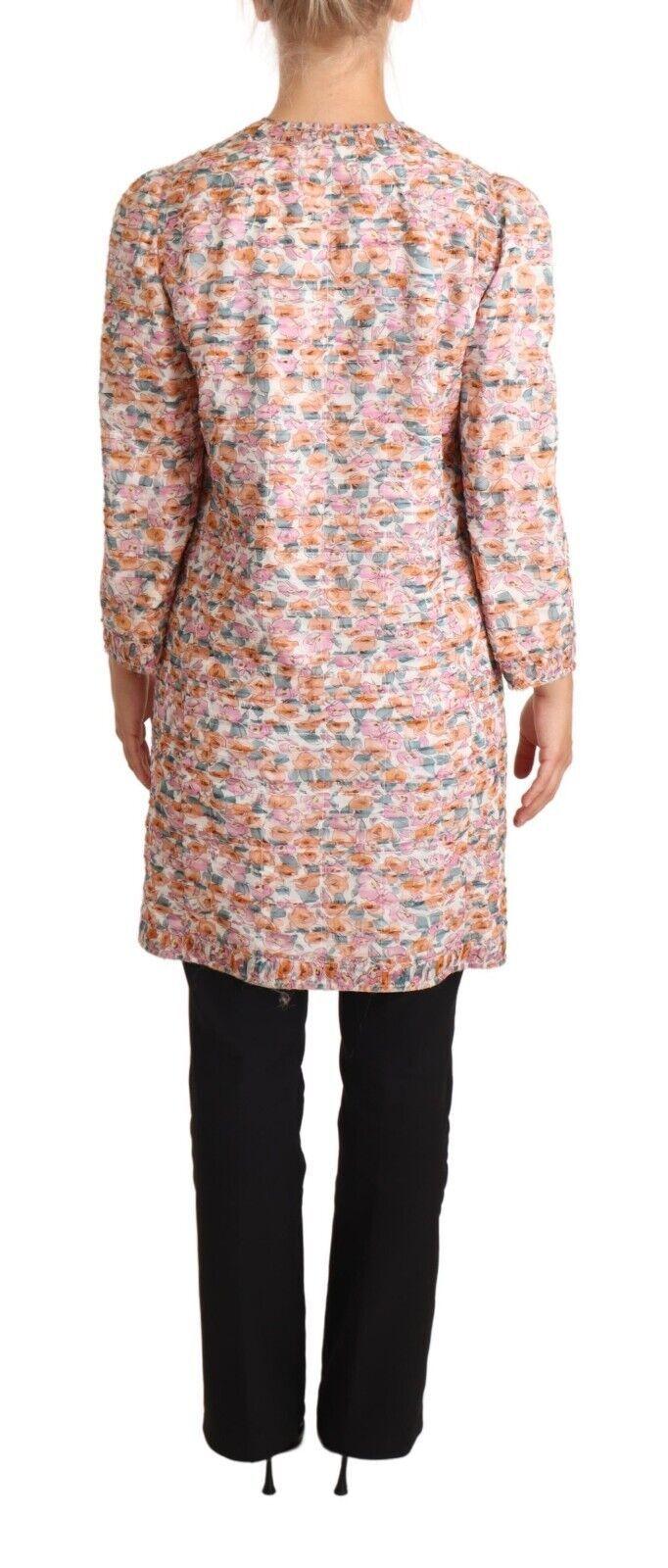 Dolce & Gabbana Multicolor Floral Silk Trench Coat - Arichezz.store