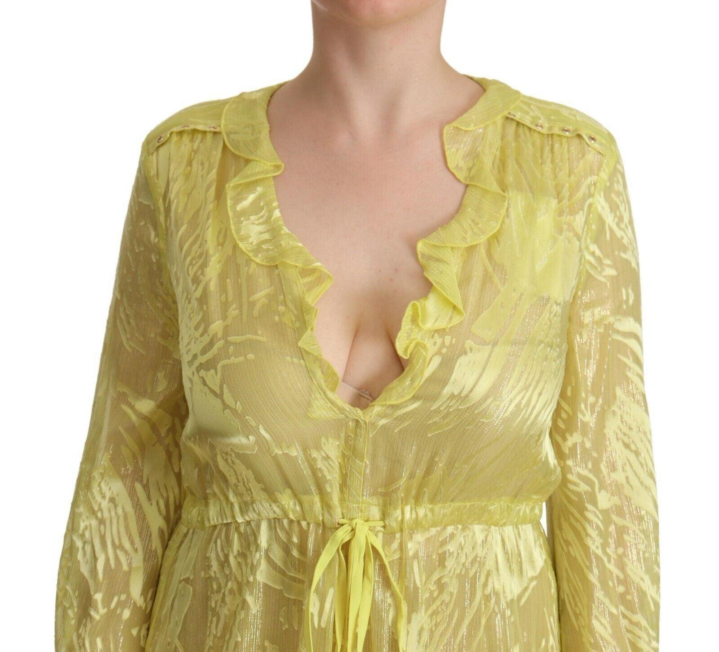 Patrizia Pepe Sunshine Silk Blend Maxi Dress