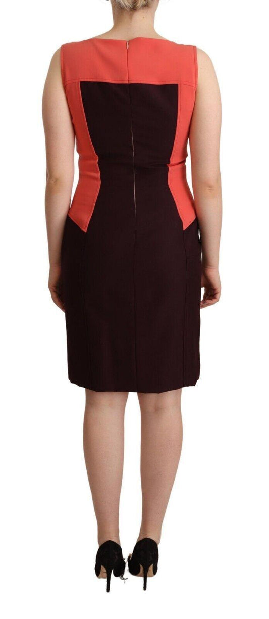 CO|TE Multicolor V-Neck Sleeveless Sheath Dress - Arichezz.store