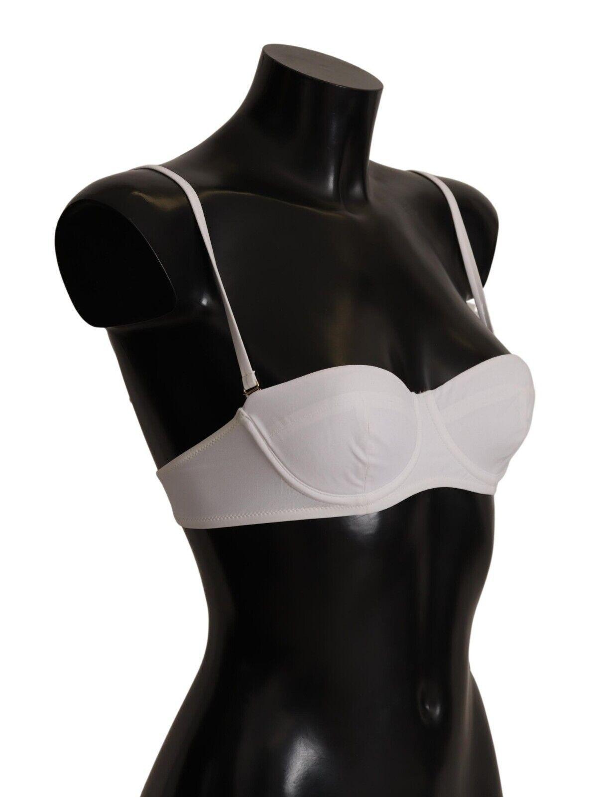 Dolce & Gabbana Chic White Nylon Balconette Bra - Arichezz.store