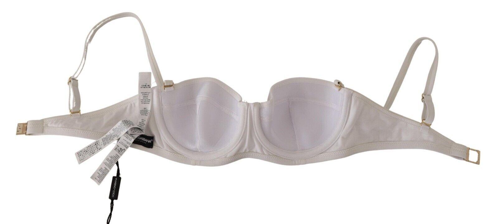 Dolce & Gabbana Chic White Nylon Balconette Bra - Arichezz.store