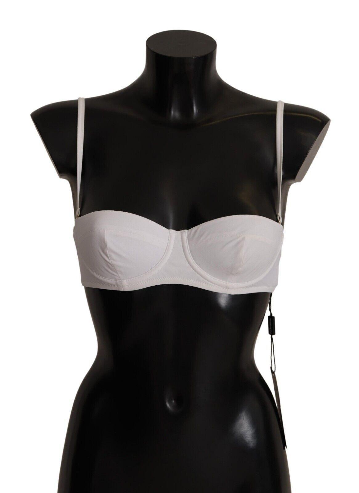 Dolce & Gabbana Chic White Nylon Balconette Bra - Arichezz.store