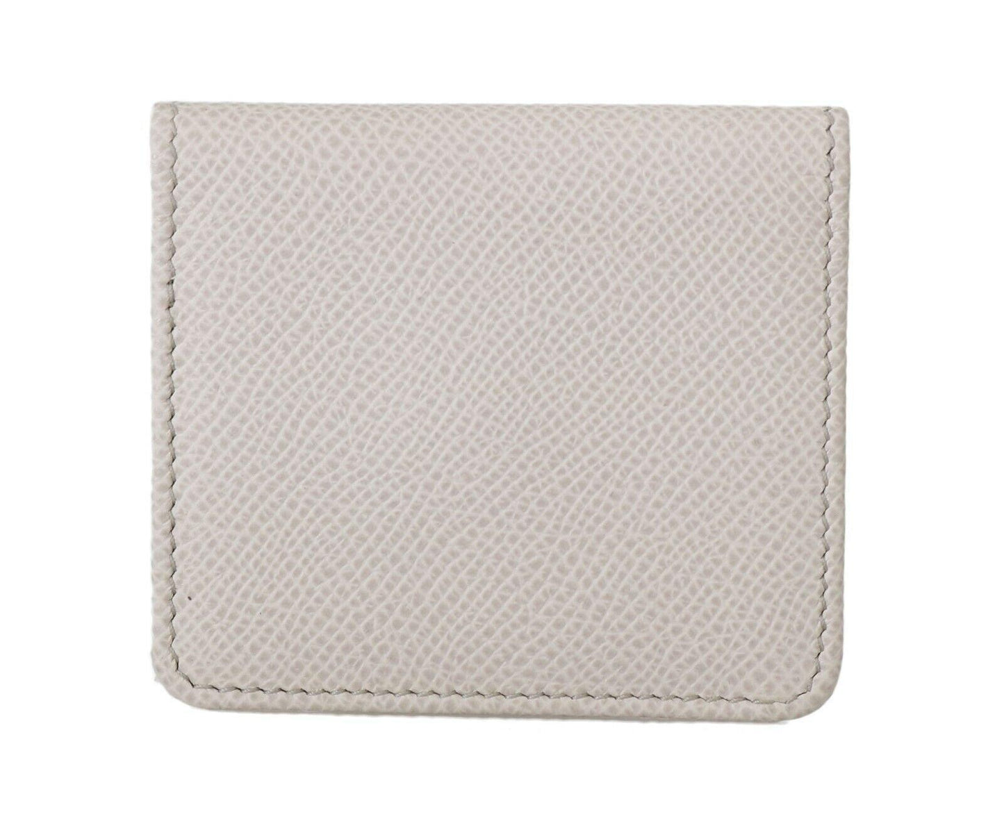 Dolce & Gabbana Chic White Leather Condom Case Wallet - Arichezz.store