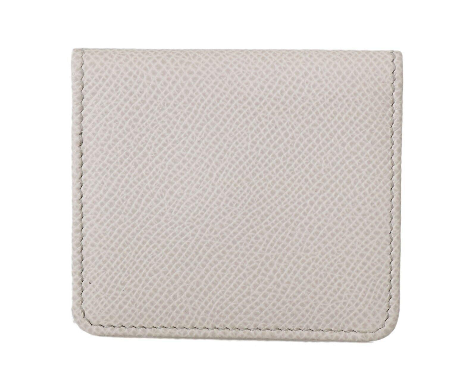 Dolce & Gabbana Chic White Leather Condom Case Wallet - Arichezz.store