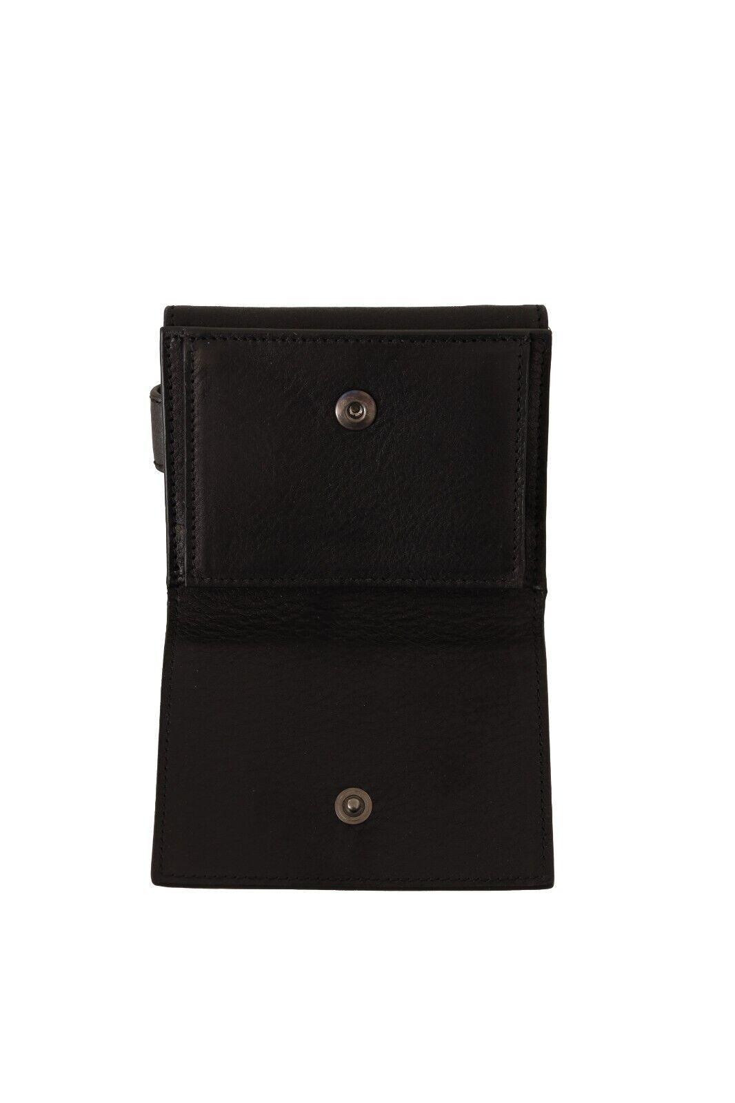 Dolce & Gabbana Elegant Black Leather Trifold Multi Kit - Arichezz.store