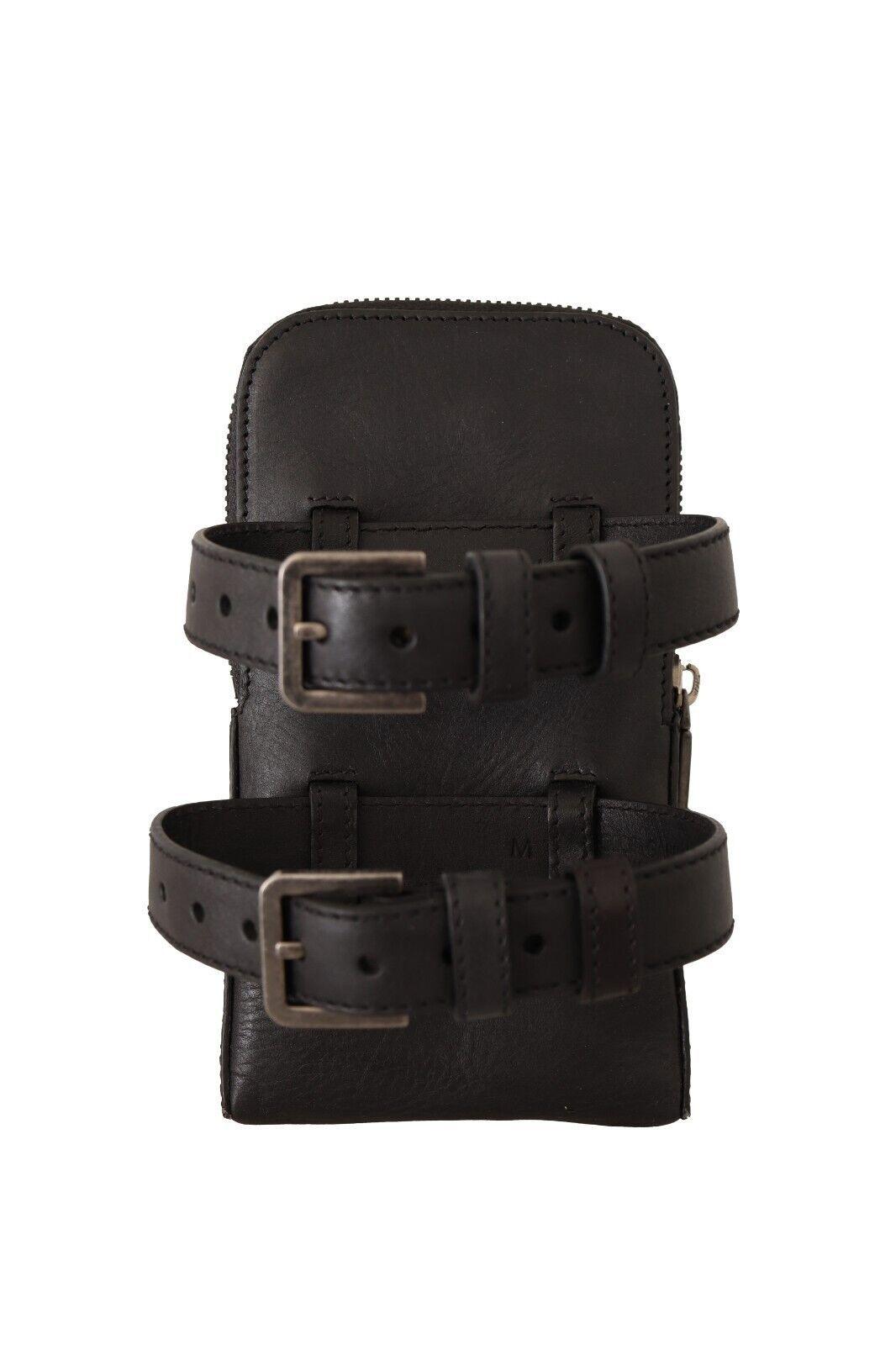 Dolce & Gabbana Elegant Black Leather Double-Strap Multi Kit - Arichezz.store