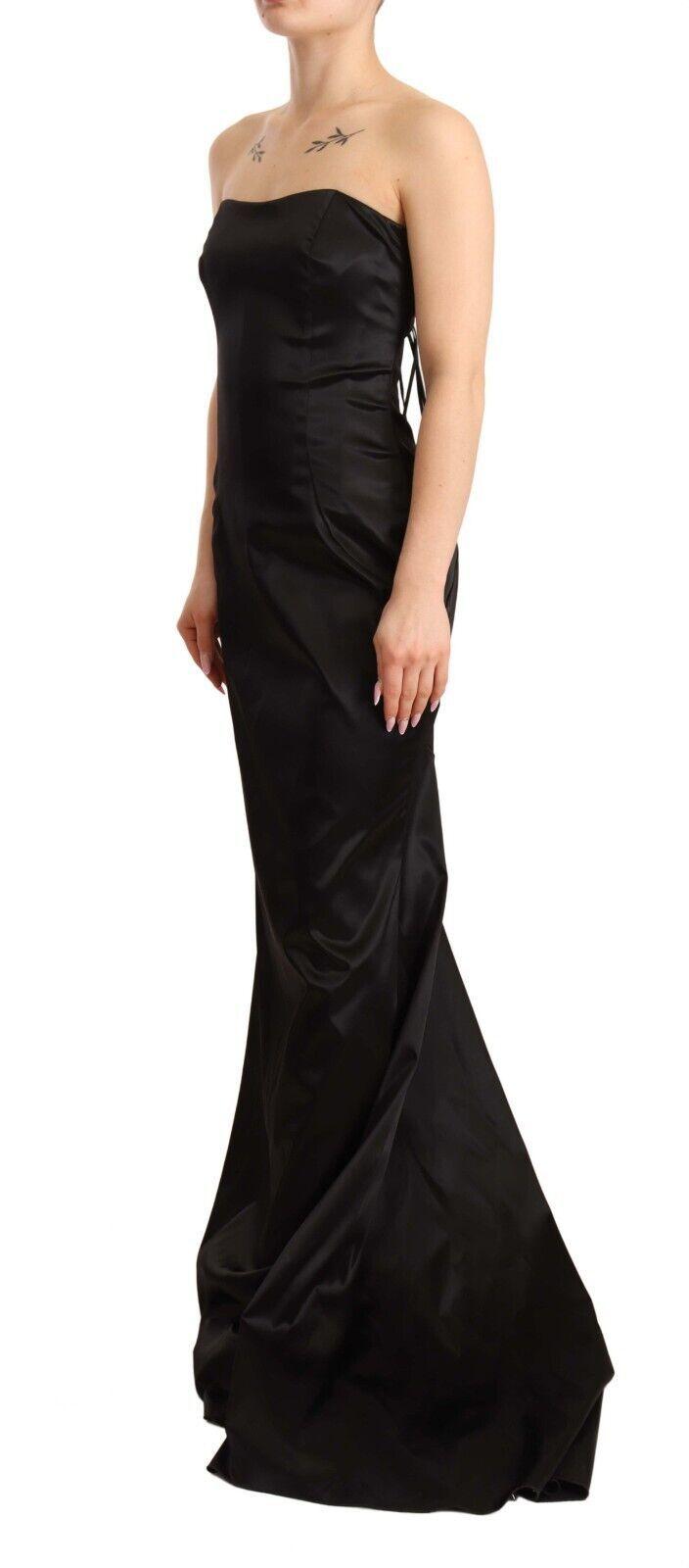 Dolce & Gabbana Elegant Black Strapless Mermaid Dress - Arichezz.store